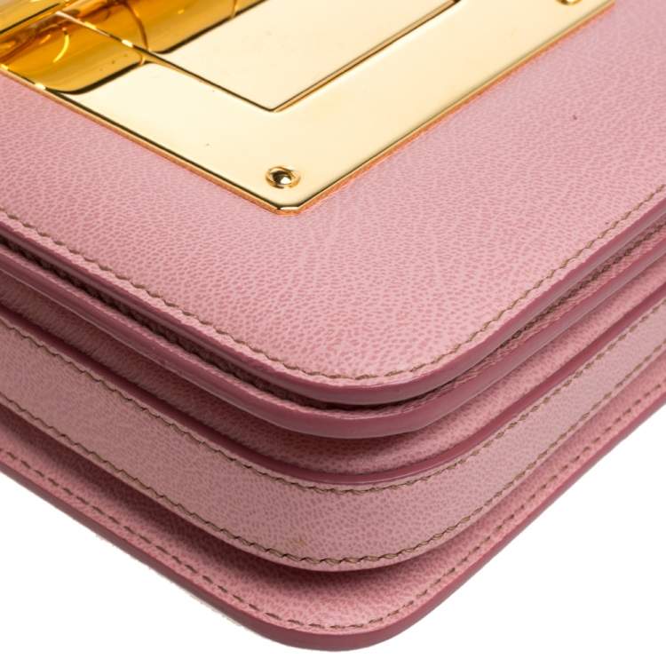 Pre Owned Tom Ford Pink Leather Small Natalia Crossbody Bag