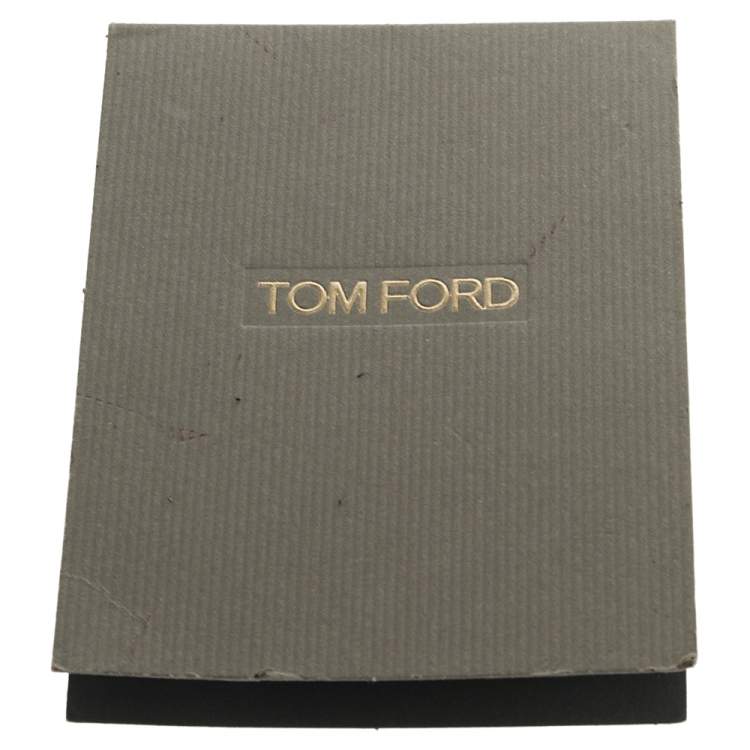 Pre Owned Tom Ford Black Leather Carine Flap Bag
