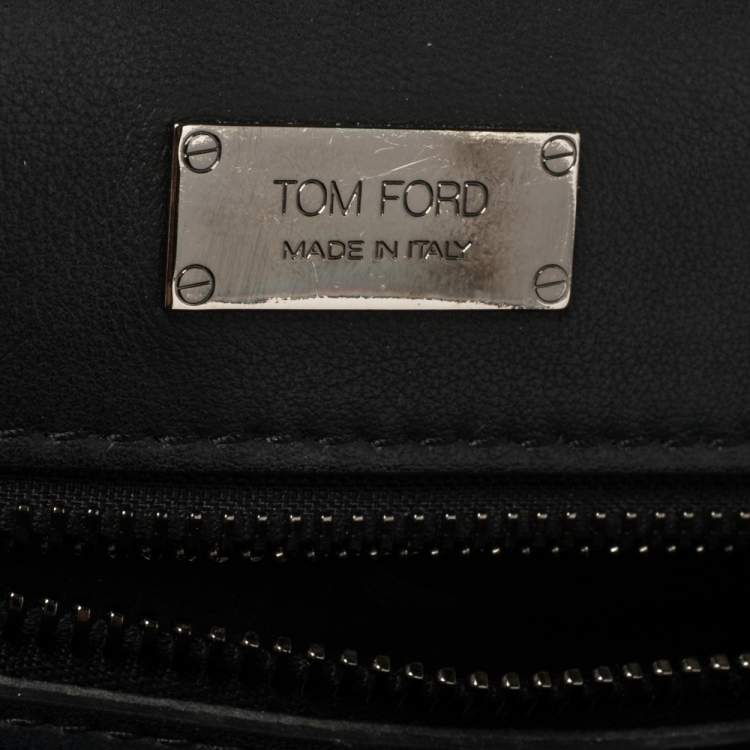 Pre Owned Tom Ford Dark Brown Python Natalia Shoulder Bag