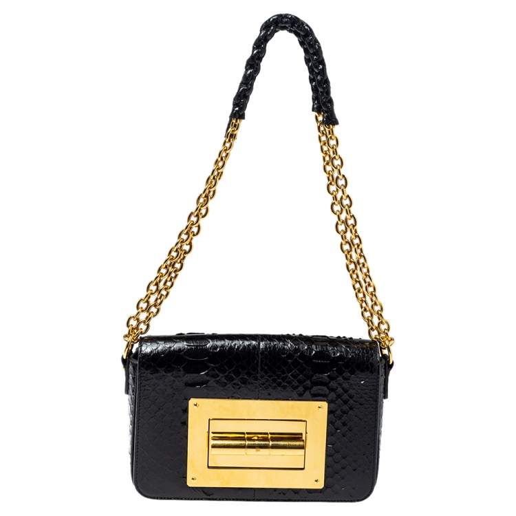 Tom Ford Black Python Natalia Shoulder Bag Tom Ford | TLC