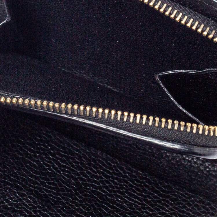Pre Owned Tom Ford Black Leather Compact Wallet