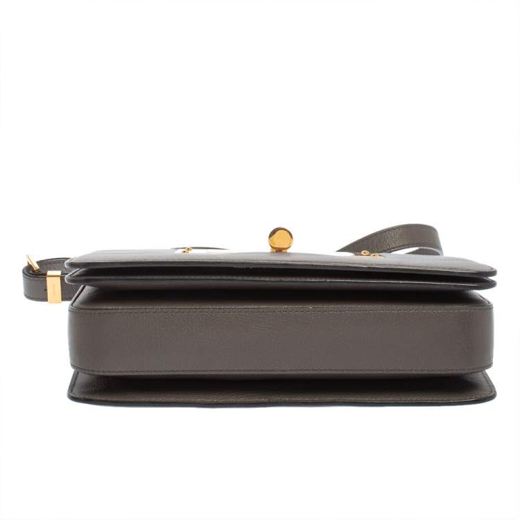 Pre Owned Tom Ford Grey Leather Medium Natalia Shoulder Bag