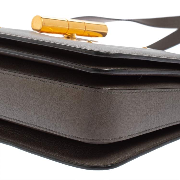 Pre Owned Tom Ford Grey Leather Medium Natalia Shoulder Bag