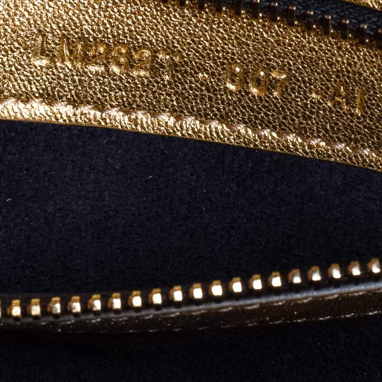 Pre Owned Tom Ford Metallic Gold Python Natalia Convertible Clutch