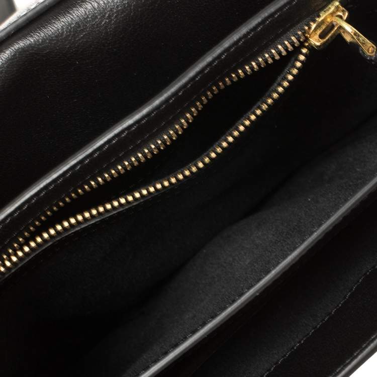 Pre Owned Tom Ford Black Leather Small Natalia Crossbody Bag