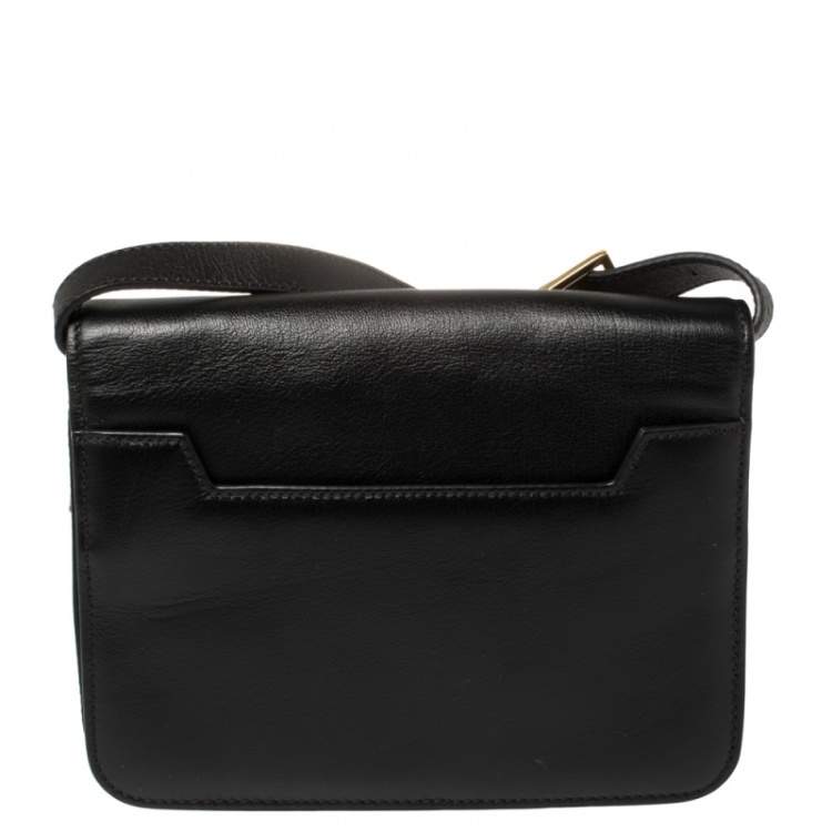 Pre Owned Tom Ford Black Leather Small Natalia Crossbody Bag