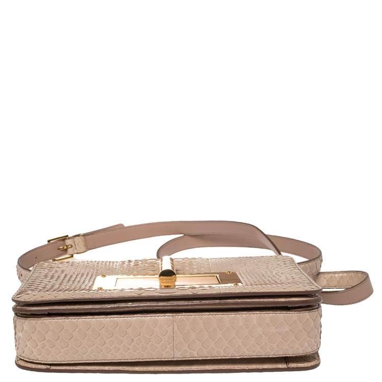 Pre Owned Tom Ford Python Large Natalia Shoulder Bag