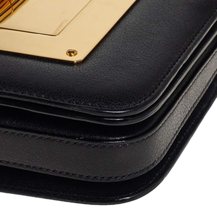 Pre Owned Tom Ford Black Leather Natalia Crossbody Bag
