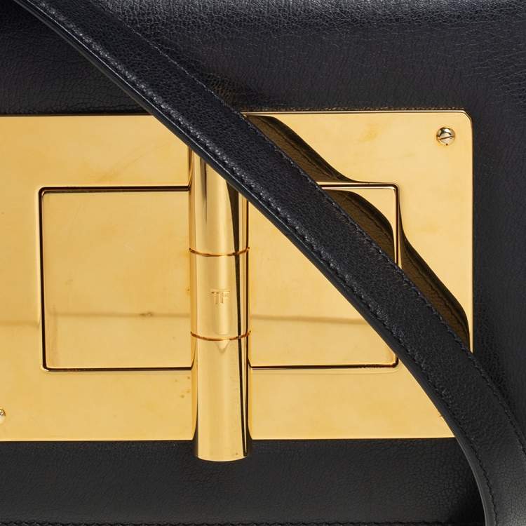 Pre Owned Tom Ford Black Leather Natalia Crossbody Bag