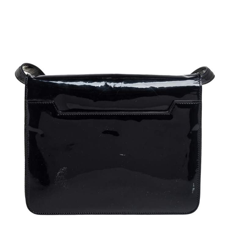 Pre Owned Tom Ford Black Patent Leather Natalia Crossbody Bag