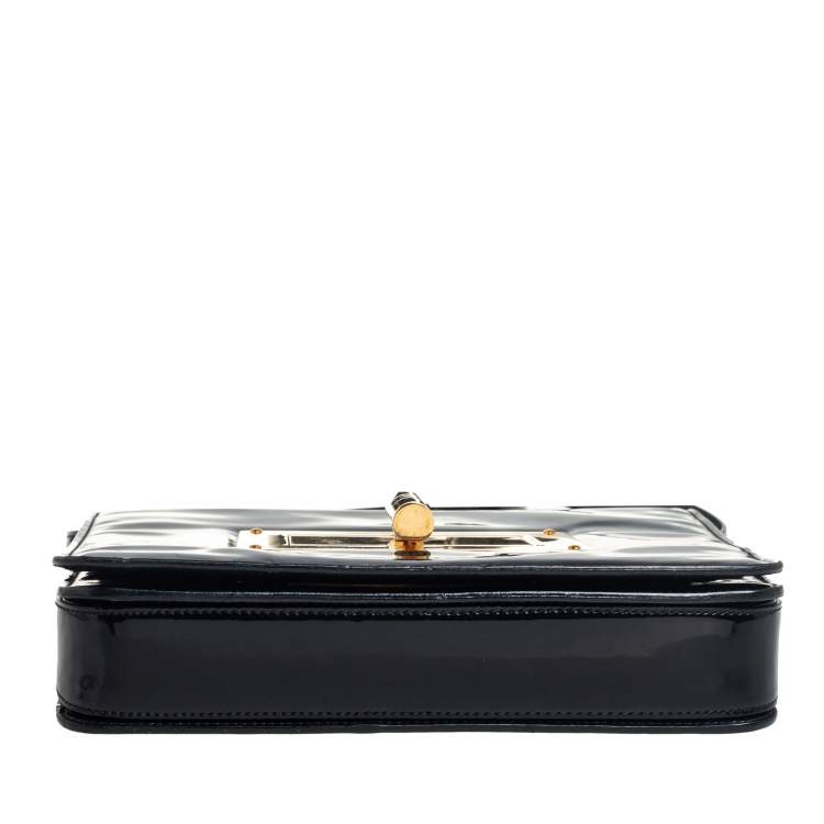 Pre Owned Tom Ford Black Patent Leather Natalia Crossbody Bag