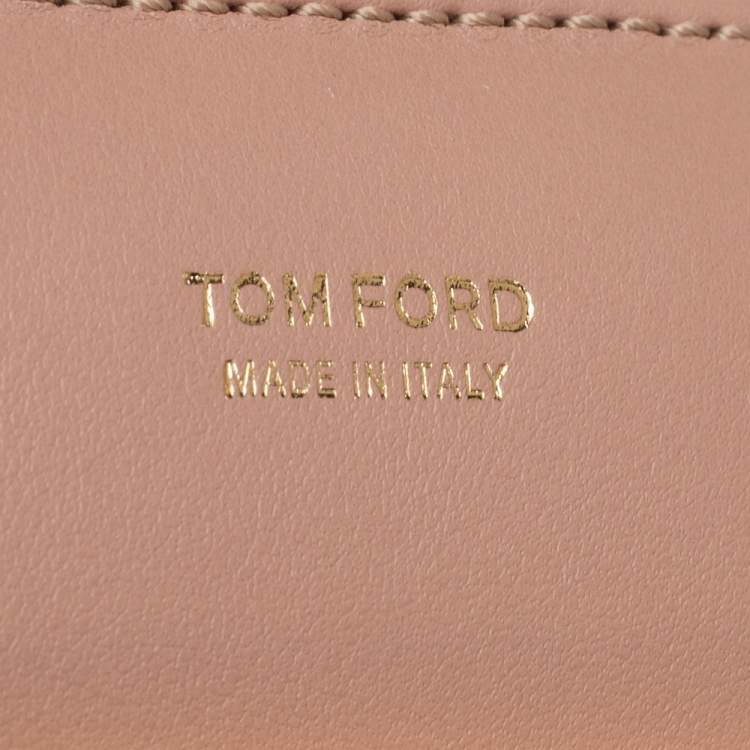 Pre Owned Tom Ford Beige Leather Small Natalia Crossbody Bag