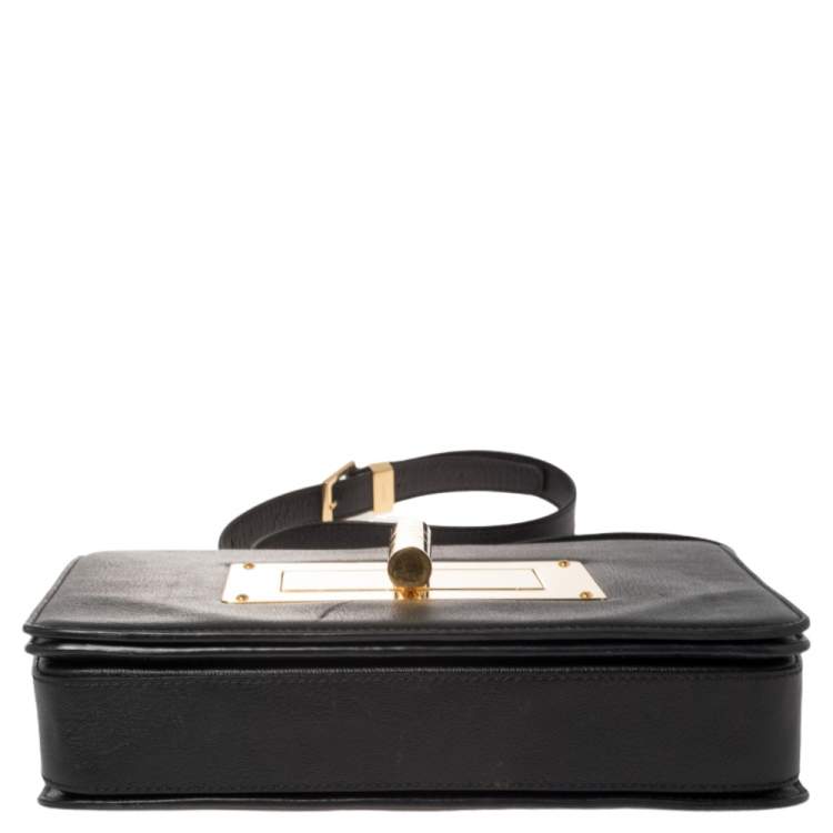 Pre Owned Tom Ford Black Leather Medium Natalia Shoulder Bag
