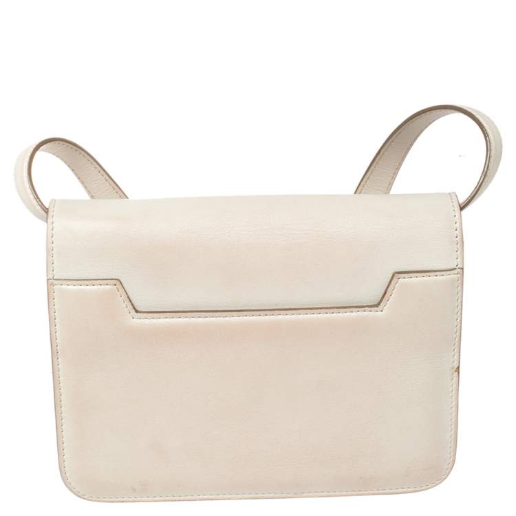 Pre Owned Tom Ford White Leather Small Natalia Crossbody Bag