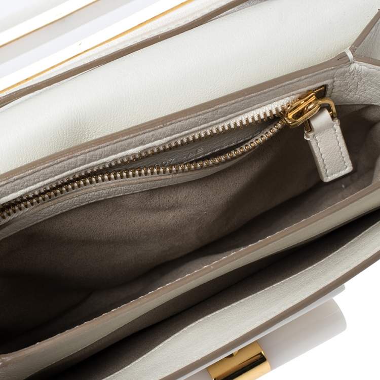 Pre Owned Tom Ford White Leather Small Natalia Crossbody Bag