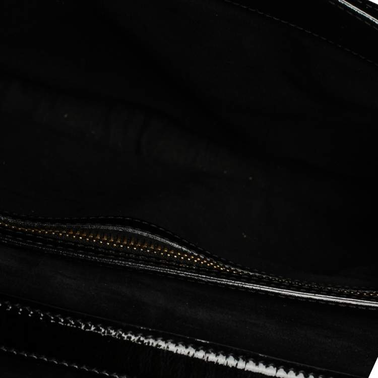 Pre Owned Tom Ford Black Patent Leather Large Natalia Shoulder Bag