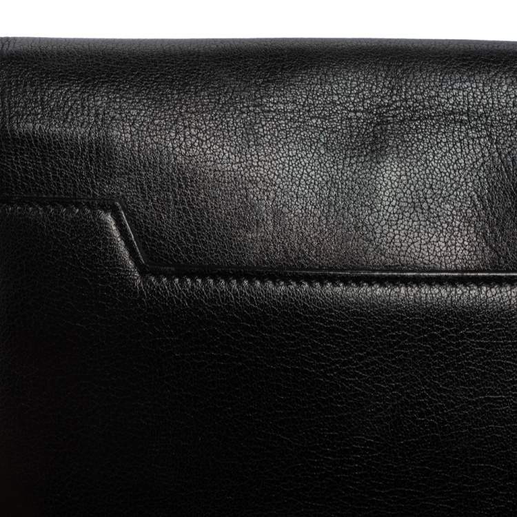Pre Owned Tom Ford Black Leather Large Natalia Shoulder Bag
