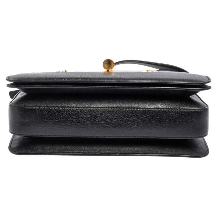 Pre Owned Tom Ford Black Leather Large Natalia Shoulder Bag