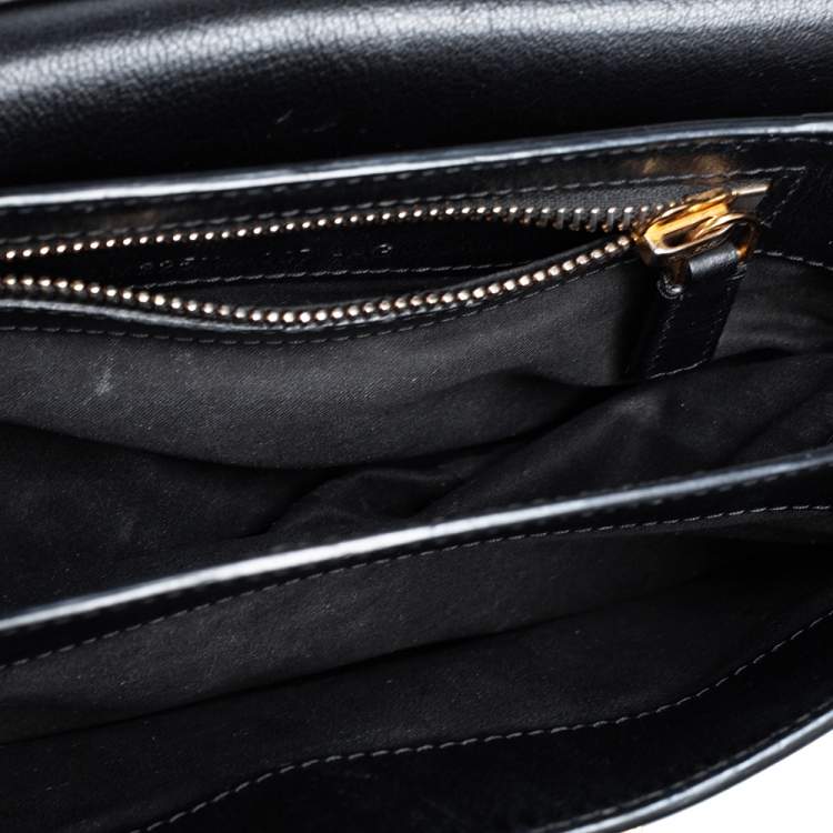 Pre Owned Tom Ford Black Leather Small Natalia Crossbody Bag