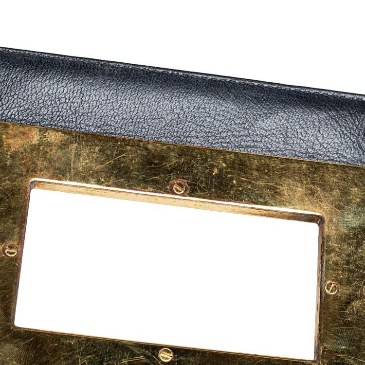 Pre Owned Tom Ford Black Leather Small Natalia Crossbody Bag