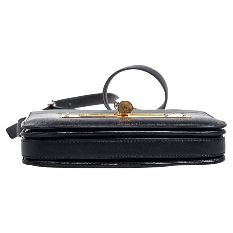 Pre Owned Tom Ford Black Leather Small Natalia Crossbody Bag