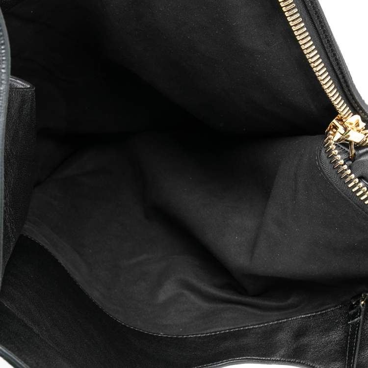 Pre Owned Tom Ford Black Leather Alix Studded Shoulder Bag