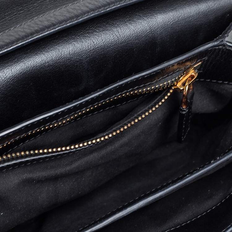 Pre Owned Tom Ford Black Leather Small Natalia Shoulder Bag