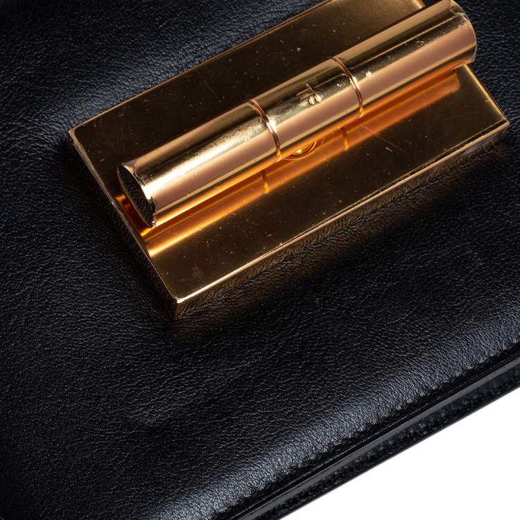 Pre Owned Tom Ford Black Leather Small Natalia Shoulder Bag