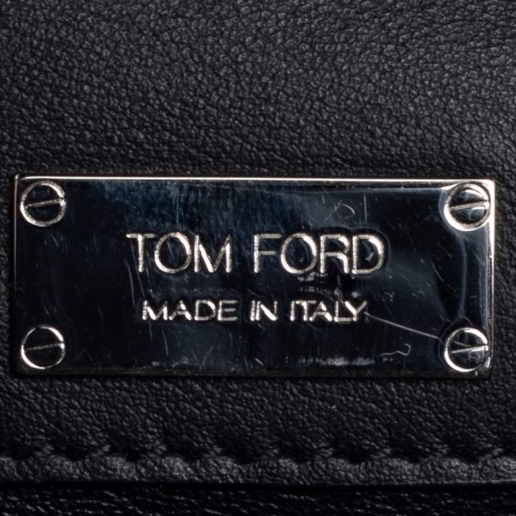 Pre Owned Tom Ford Metallic Gold Python Natalia Crossbody Bag