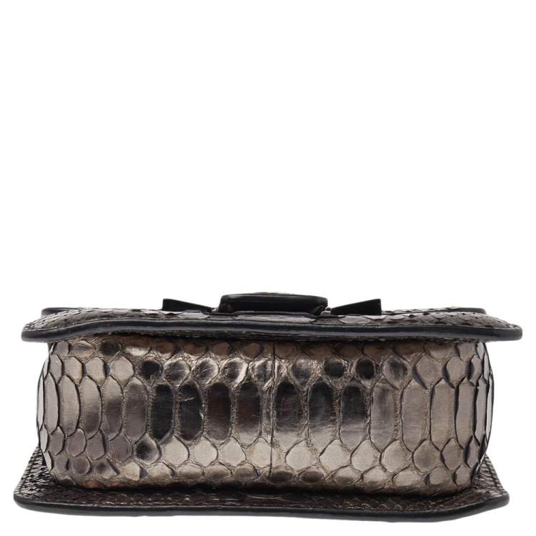 Pre Owned Tom Ford Metallic Python Leather Sienna Shoulder Bag