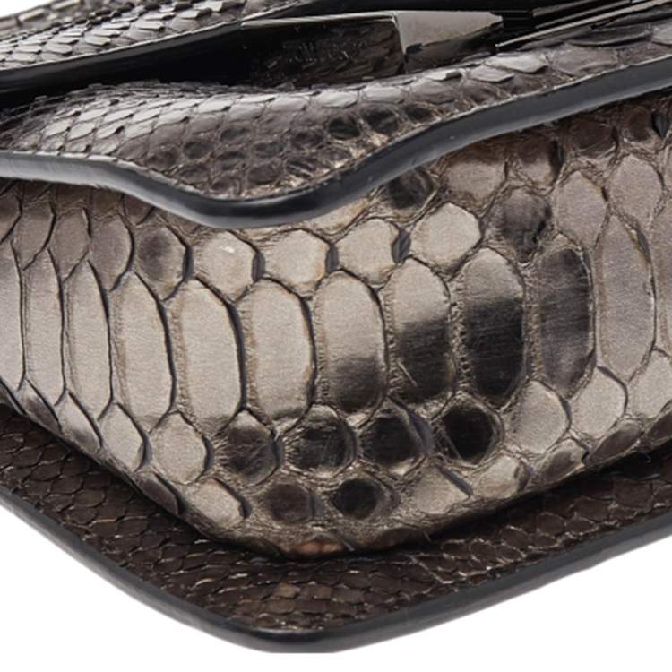 Pre Owned Tom Ford Metallic Python Leather Sienna Shoulder Bag