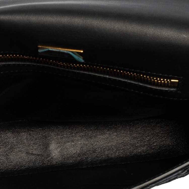 Pre Owned Tom Ford Black Python Natalia Chain Shoulder Bag