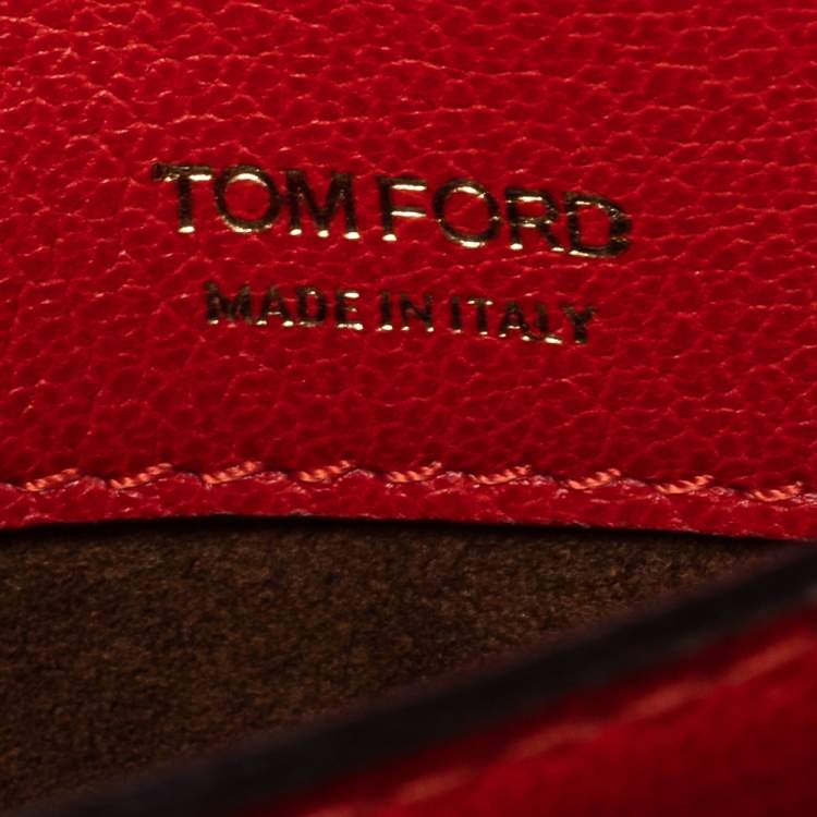 Pre Owned Tom Ford Orange Nubuck and Leather Small Natalia Shoulder Bag