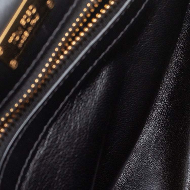 Pre Owned Tom Ford Black Python Medium Natalia Chain Shoulder Bag