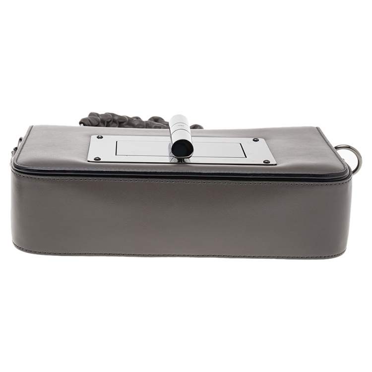 مملوكة مسبقًا Tom Ford Grey Leather Small Chain Natalia Shoulder Bag