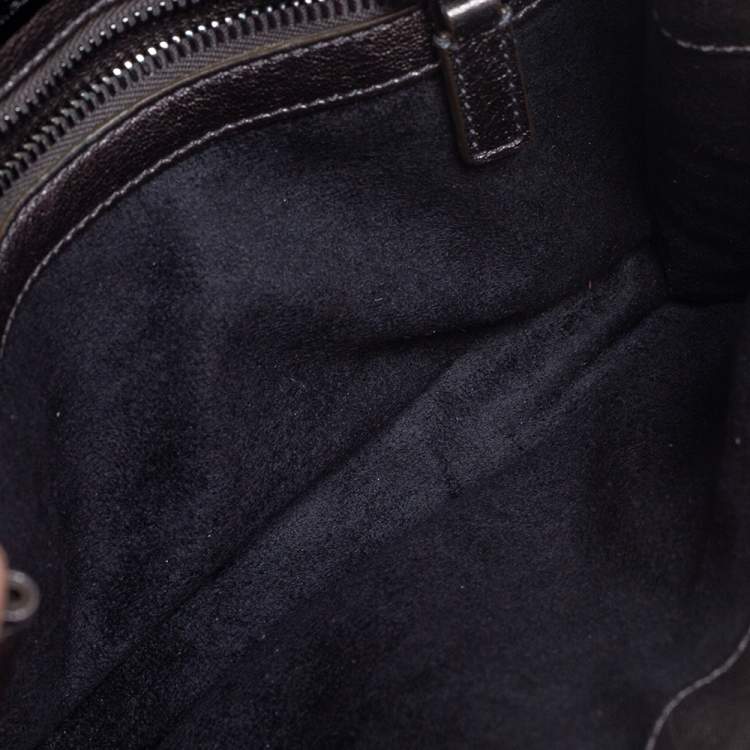 Pre Owned Tom Ford Metallic Python Alix Zip and Padlock Shoulder Bag