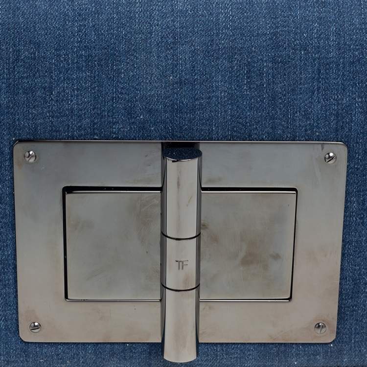 Pre Owned Tom Ford Blue Denim Medium Natalia Shoulder Bag