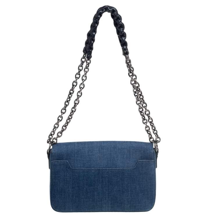 Pre Owned Tom Ford Blue Denim Medium Natalia Shoulder Bag