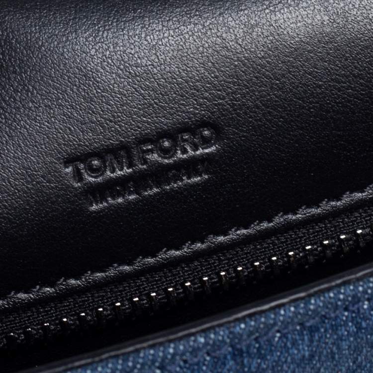 Pre Owned Tom Ford Blue Denim Medium Natalia Shoulder Bag