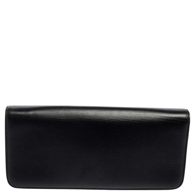 Pre Owned Tom Ford Black Leather Natalia Convertible Clutch