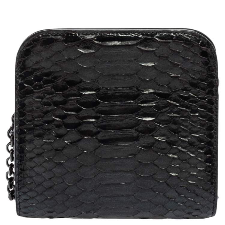 Pre Owned Tom Ford Metallic Python Small T Lock Shoulder Bag