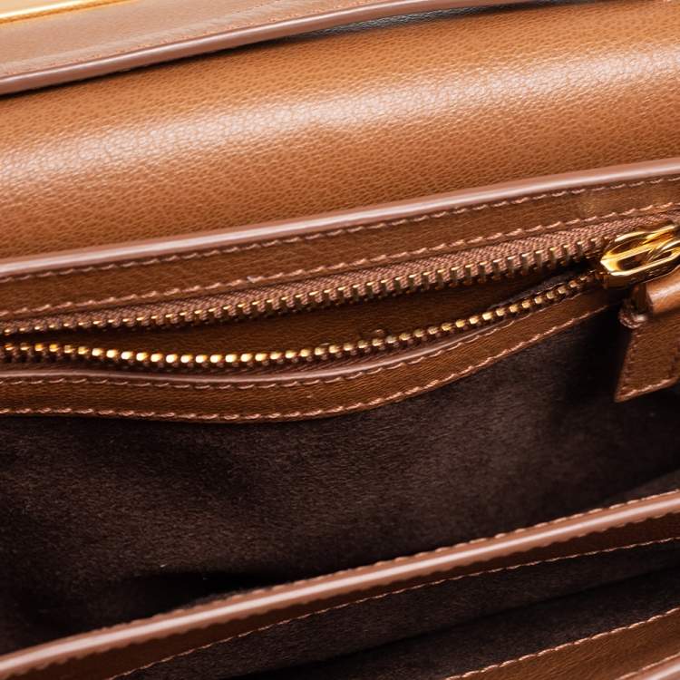 Pre Owned Tom Ford Brown Leather Small Natalia Shoulder Bag