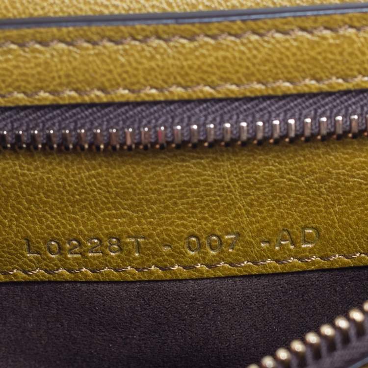 Pre Owned Tom Ford Green Suede and Leather Medium Natalia Shoulder Bag