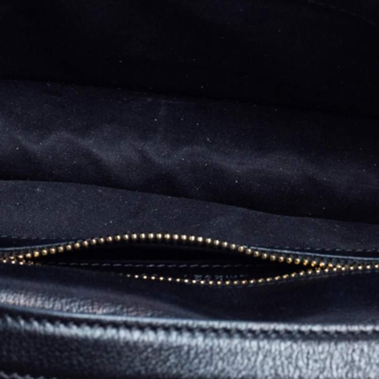 مملوكة مسبقًا Tom Ford Black Leather Natalia Convertible Clutch