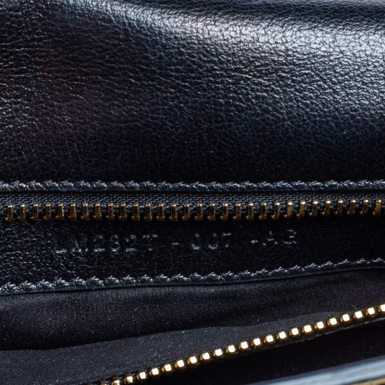 مملوكة مسبقًا Tom Ford Black Leather Natalia Convertible Clutch