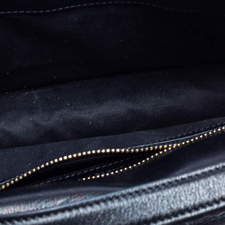 مملوكة مسبقًا Tom Ford Black Leather Natalia Convertible Clutch