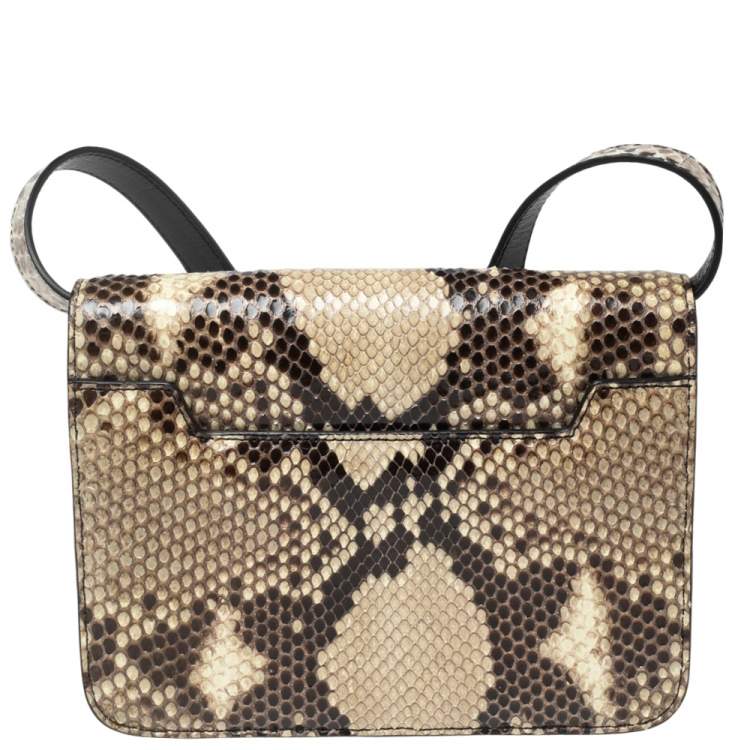 Pre Owned Tom Ford Beige Python Small Natalia Shoulder Bag