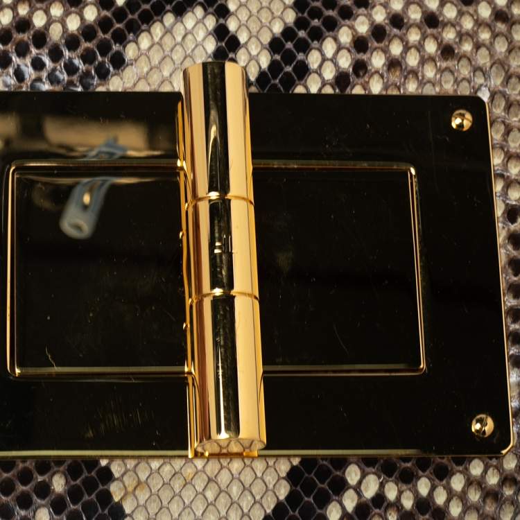 Pre Owned Tom Ford Beige Python Small Natalia Shoulder Bag