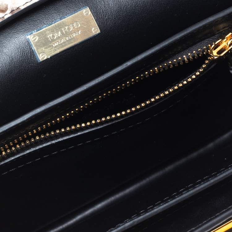 Pre Owned Tom Ford Beige Python Small Natalia Shoulder Bag