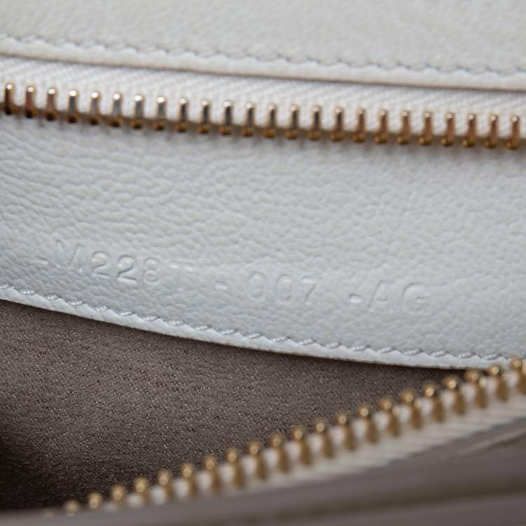 Pre Owned Tom Ford White Leather Large Natalia Shoulder Bag